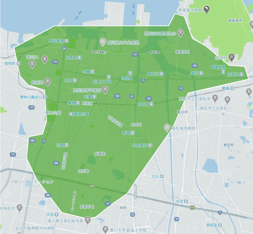 Uber Eats (ウーバーイーツ)香川県【高松市周辺エリア】の詳細はこちら 